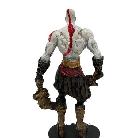 Imagem de Boneco Estatueta Kratos God of War Resina 20cm