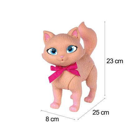 Imagem de Boneco Felicia House Gata De Vinil Articulada Gatinha Bege - Super Toys