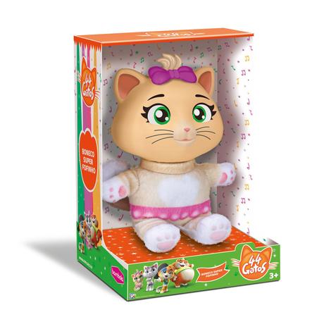 Boneca Gata Pilou Desenho Animado 44 Gatos Em Vinil 30cm em