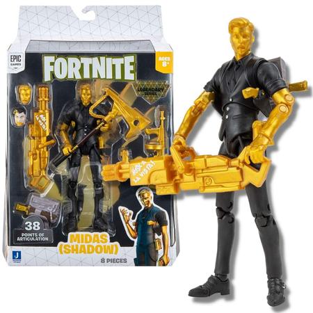 Fortnite Boneco Midas Shadow Legendary Series 15cm - Sunny