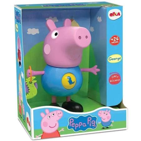 Imagem de Boneco George Pig Com Atividades Desenho Peppa Pig - Elka