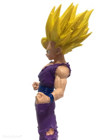 Boneco de Resina Goku Super Sayajin Desenho Dragon Ball em