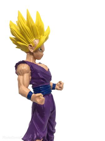 Boneco de Resina Goku Super Sayajin Desenho Dragon Ball