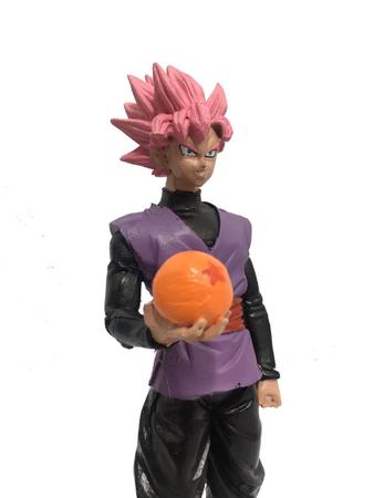 Boneco Goku Black Dragon Ball Figura de Ação 20cm Resina em