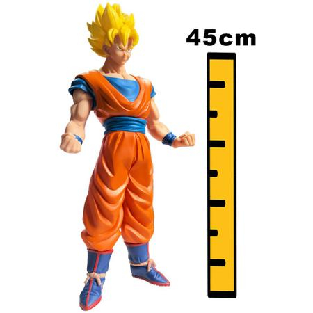 Imagem de Boneco Goku Grande Dragon Ball Z 45cm Super Sayajin Amarelo