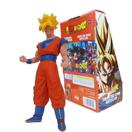 Boneco Goku Super Saiyajin Articulado Dragon Ball Z - Super Size Figure  Collection - Boneco Dragon Ball - Magazine Luiza