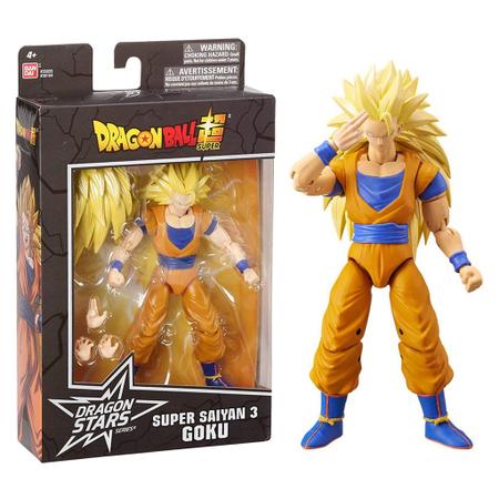 Boneco Goku Super Saiyan 3 Dragon Ball Super 16cm F0099-3 - Fun