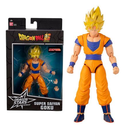 Boneco Dragón Ball Goku Prata 16cm Coleção Brinquedo - Araujo