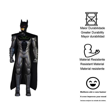 Imagem de Boneco grande Batman herói brinquedos infantis para menino