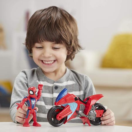 Boneco Homem Aranha Com Motocicleta Marvel - Hasbro F3714