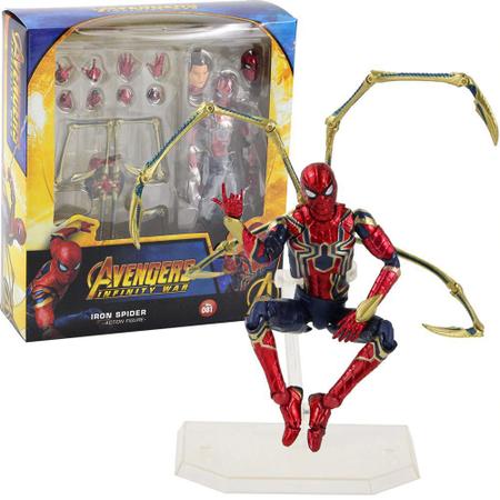 Action Figure Homem Aranha Iron Spider Marvel Articulado