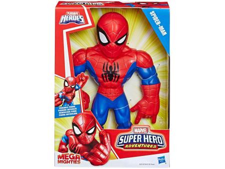 Imagem de Boneco Homem-Aranha Playskool Heroes Marvel - Super Hero Adventures Mega Mighties 30cm Hasbro