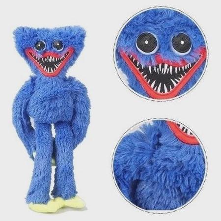 Boneco Huggy Wuggy Azul Kiss Missy Pop Play Time Plush Toy