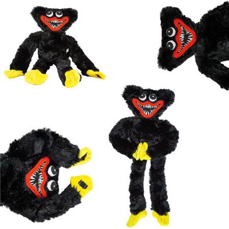 Boneco Huggy Wuggy Preto Kiss Missy Pop Play Time Plush Toy