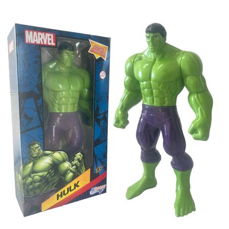 Imagem de Boneco Hulk Brinquedo Marvel Vingadores Articulado Grande