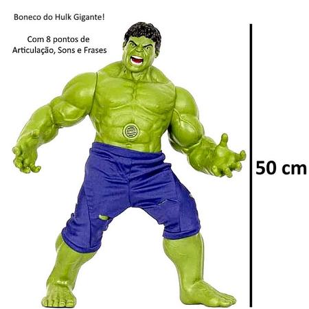 Boneco Hulk Marvel Endgame - Articulado 50 Cm Mimo Filme