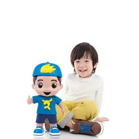 Boneco Infantil Gigante Luccas Neto Aventureiro Articulado 45cm