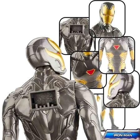 Imagem de Boneco Iron Man Homem de Ferro Traje Dourado Titan Hero E7878  Hasbro