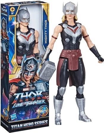 Imagem de Boneco Jane Foster Mighty Thor Vingadores Avengers Marvel Amor e Trovão Love and Thunder Hasbro Original 30cm