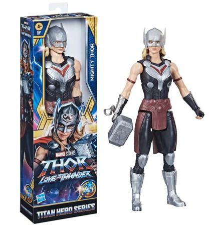 Imagem de Boneco Jane Foster Mighty Thor Vingadores Avengers Marvel Amor e Trovão Love and Thunder Hasbro Original 30cm