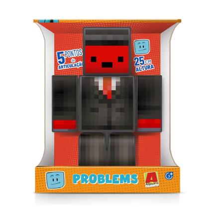 Boneco Kadu Turma do Problems - Pequeno - 25cm - Minecraft - Algazarra