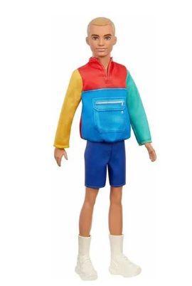 Imagem de Boneco Ken Fashionista 163 Loiro Com Roupa Colorida - Mattel