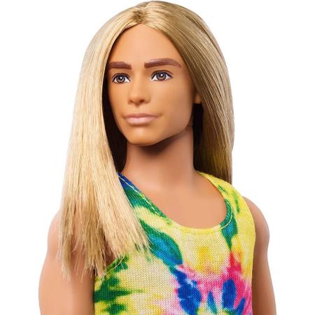 Boneco Ken Fashionista Estiloso Namorado Barbie Cabelos Longos