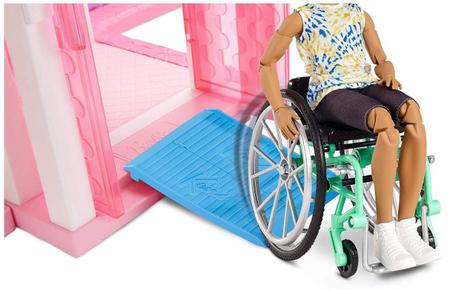 Imagem de Boneco Ken  Fashionistas Cadeirante 167 Loiro To Move Articulado  - Mattel