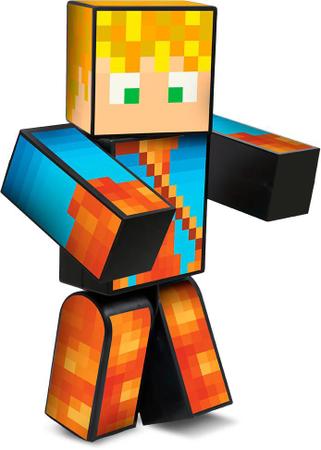 Boneco Lopers r Minecraft - 35cm - Algazarra Ind. Com. Brinquedos - Boneco  Minecraft - Magazine Luiza