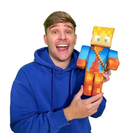 Boneco Lopers r Streamers Minecraft 35 Cm - ZOOM BRINQUEDOS E  PRESENTES