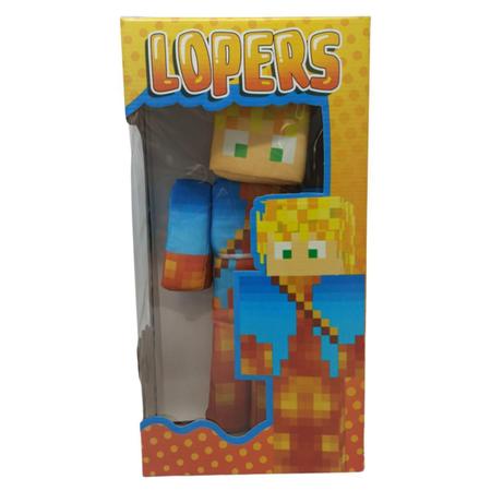 Boneco Lopers r Streamers Minecraft 35 Cm
