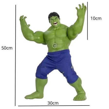 Imagem de Boneco marvel gigante hulk 50cm articulado falas e sons
