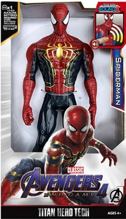 Imagem de Boneco Marvel Homem Aranha Hero Avengers 30 CM