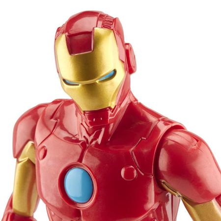 Imagem de Boneco Marvel Homem de Ferro Articulado +4 anos Os Vingadores Brinquedo Infantil Divertido Titan Hero Blast Gear Hasbro