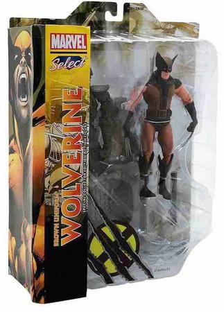 Imagem de Boneco Marvel Wolverine Brown Uniform Marvel Select