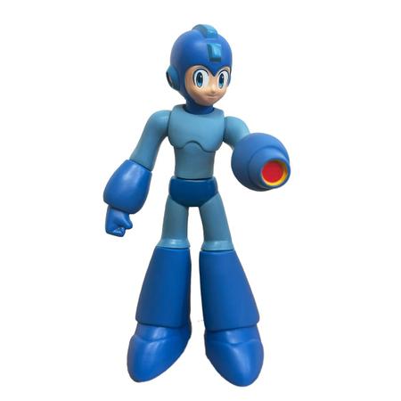 Imagem de Boneco Mega Man Grande Articulado Action Figure Vinil Caixa