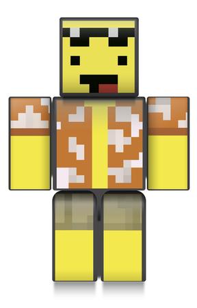 Boneco do minecraft imprimir