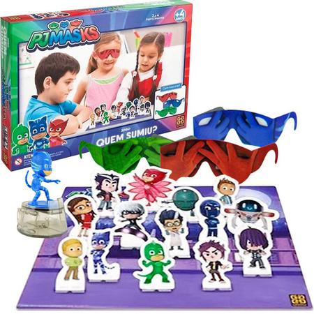 Pj Masks Bonecos Menino Gato e Greg + Jogo Quem Sumiu Grow no Shoptime