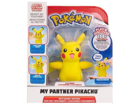 Boneco Pokemon Pikachu Com Som E luz - Sunny - Brinquedos é na Bmtoys