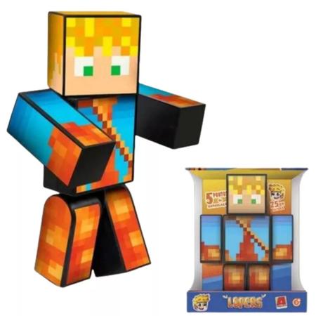 Boneco Lopers 25cm - Minecraft - Algazarra - Boneco Minecraft - Magazine  Luiza