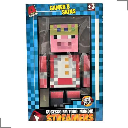 Boneco Streamers Gamer's Skin Minecraft - Algazarra - Livraria e