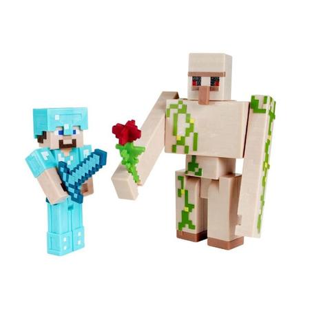 Boneco Minecraft Steve E Iron Golem (6+anos) Mattel - Bonecos - Magazine  Luiza