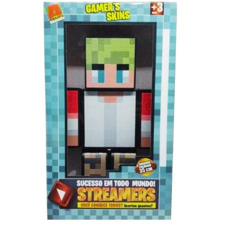 Boneco Streamers - George - Minecraft - Algazarra - Boneco