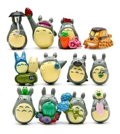 Imagem de Boneco Miniatura Meu Amigo Totoro Kit Com 12 Peças