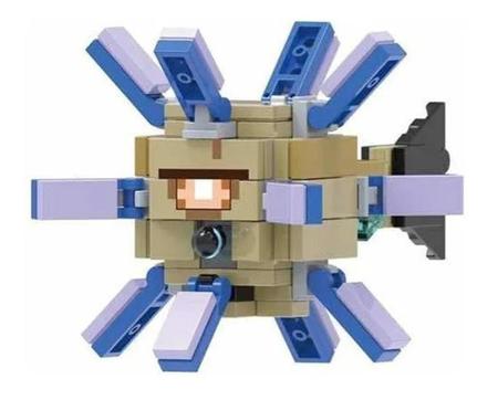 Imagem de Boneco Minifigure Blocos De Montar Guardião Ancião Minecraft