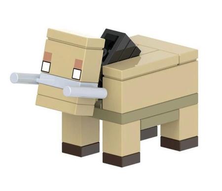 Boneco Minifigure Blocos De Montar Minecraft Skin Black - Mega