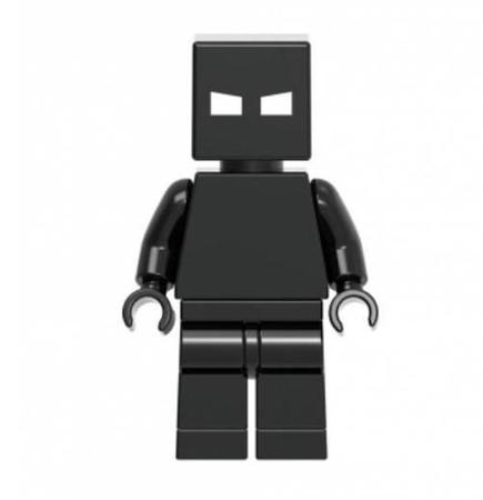 Imagem de Boneco Minifigure Blocos De Montar Minecraft Skin Black