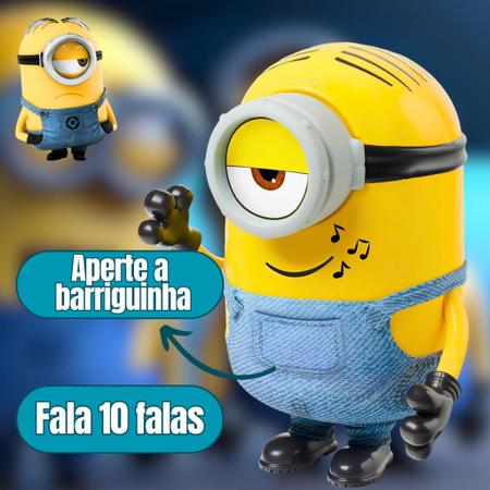 Imagem de Boneco Minions Stuart Com Som Fala 10 Frases Brinquedo 25 Cm