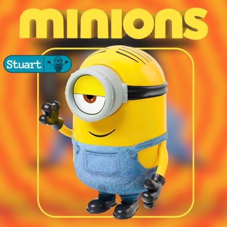 Imagem de Boneco Minions Stuart Com Som Fala 10 Frases Brinquedo 25 Cm