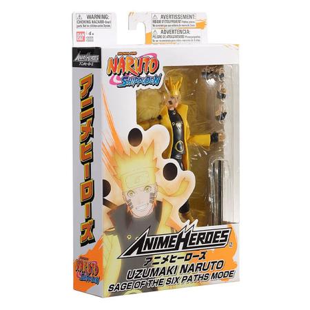 Imagem de Boneco Naruto Sábio Dos 6 Caminhos Anime Heroes F00735 - Fun